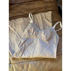 GAL collection Anthropologie linen mini dress NOTE: flaw